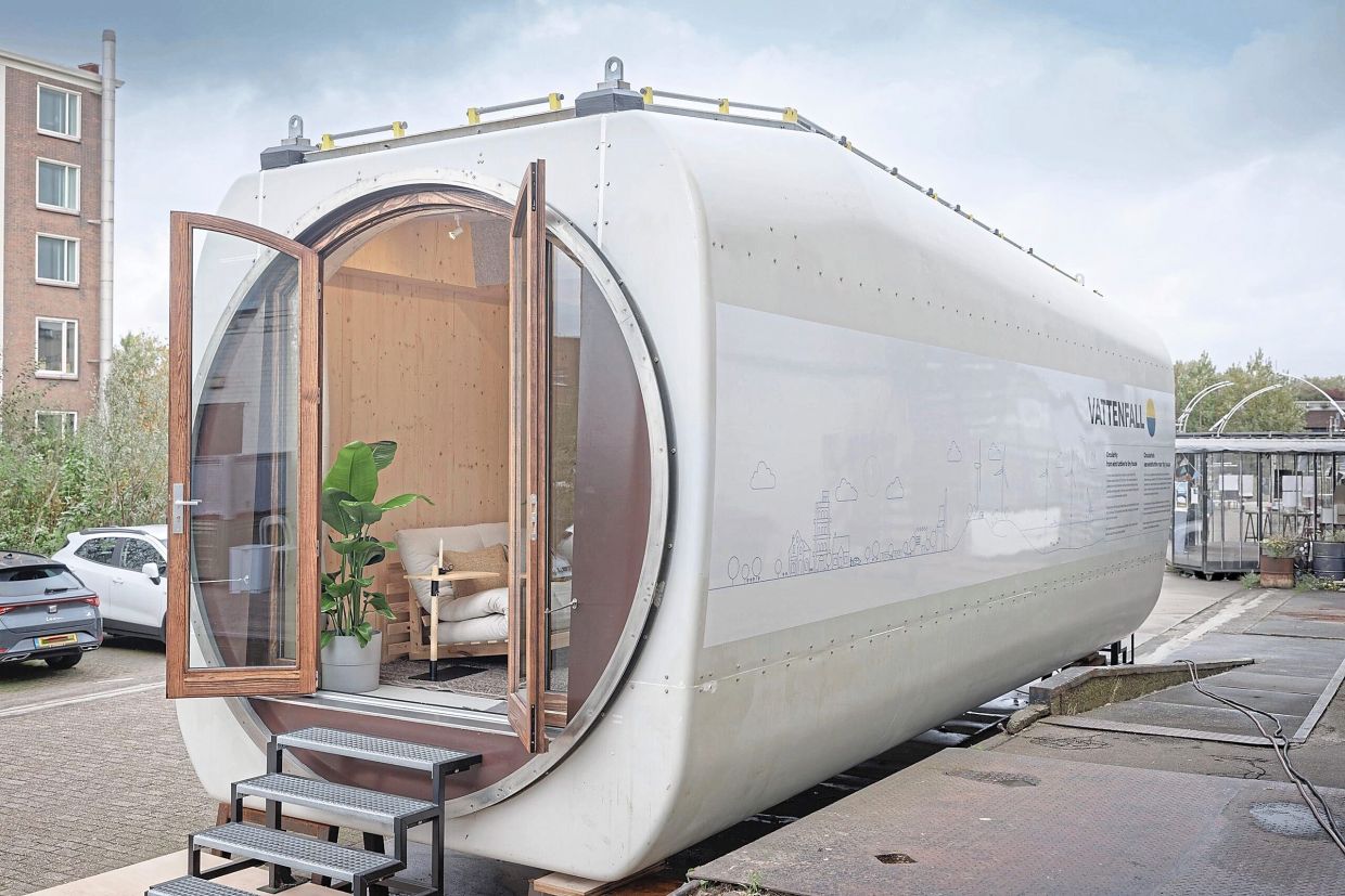 Tiny houses from wind turbines