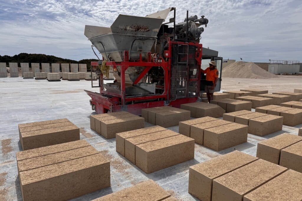 Recycling Pioneer presses plastic with limestone solution