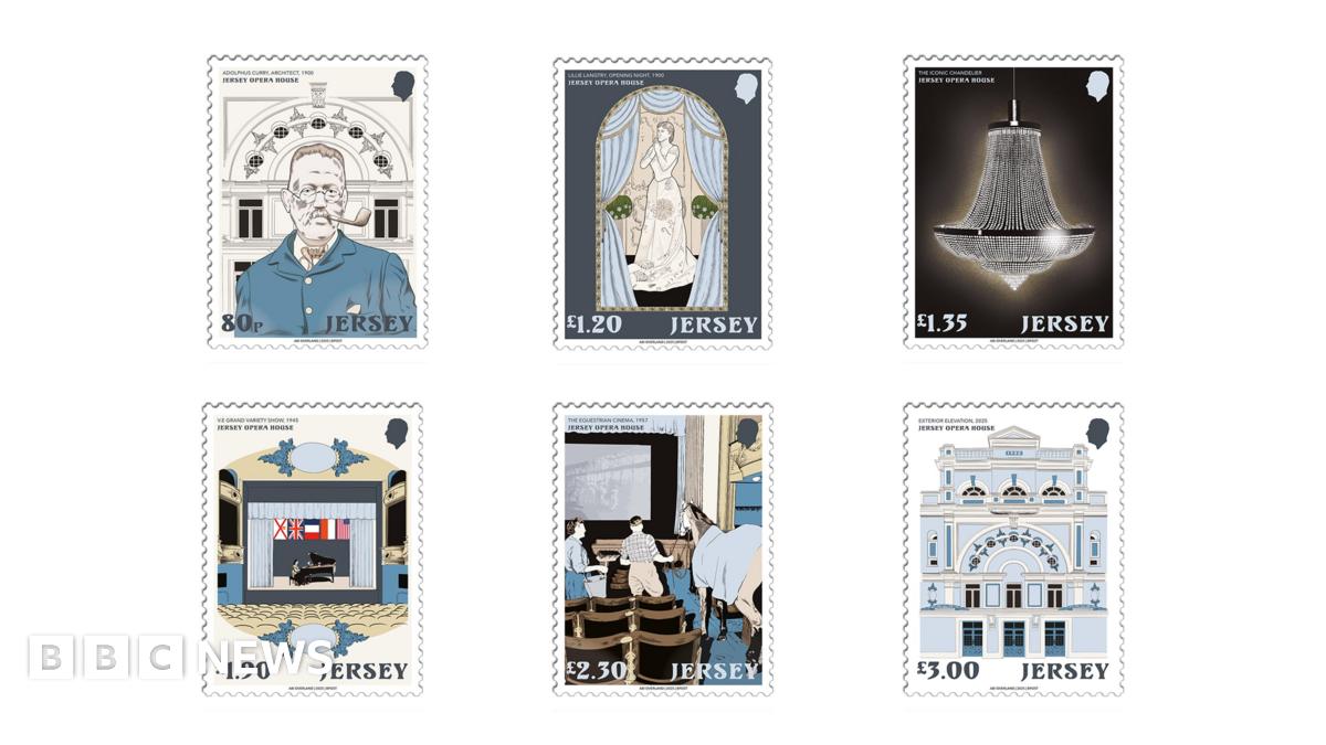 Stamp set celebrates 125 years Jersey Opera House