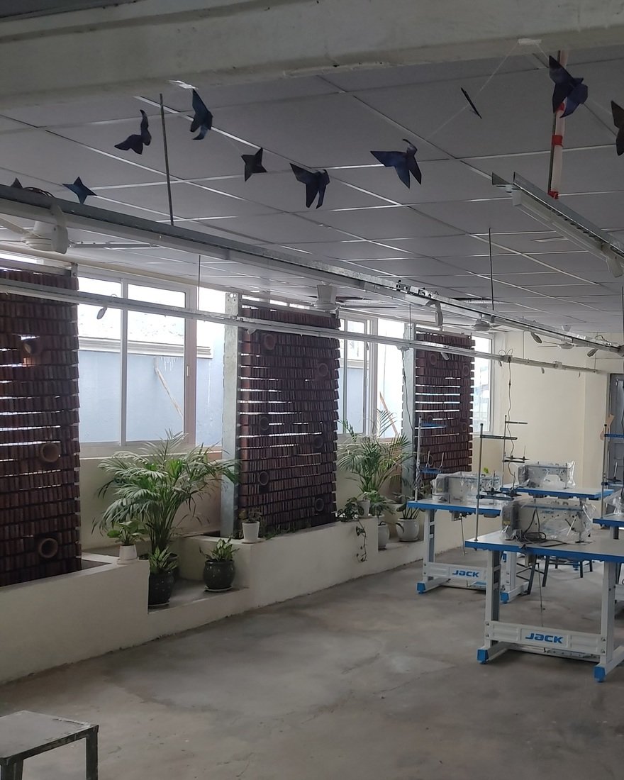 The architect develops a passive cooling system inspired by Anthills