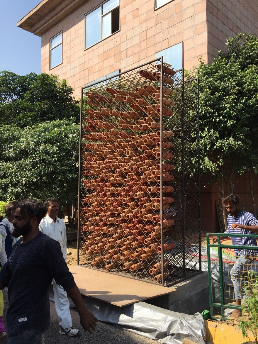The architect develops a passive cooling system inspired by Anthills