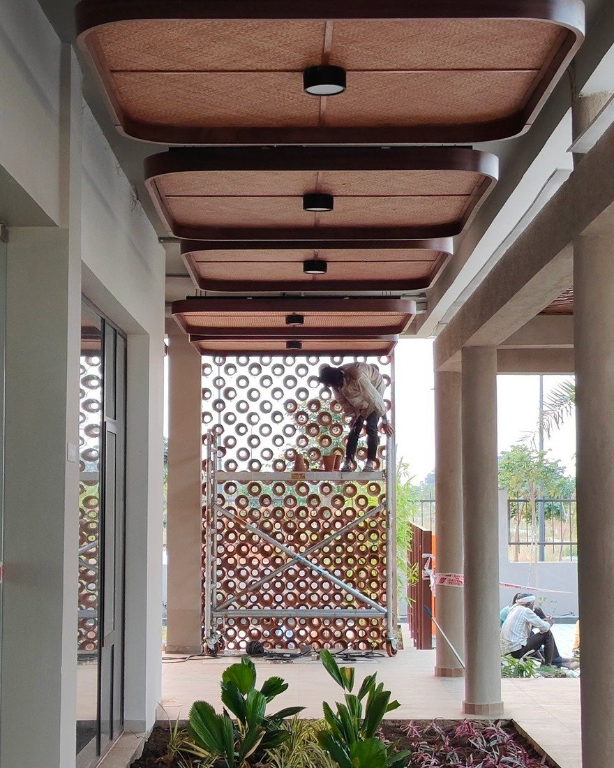The architect develops a passive cooling system inspired by Anthills