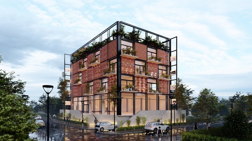 The architect develops a passive cooling system inspired by Anthills