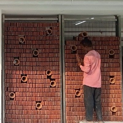 The architect develops a passive cooling system inspired by Anthills