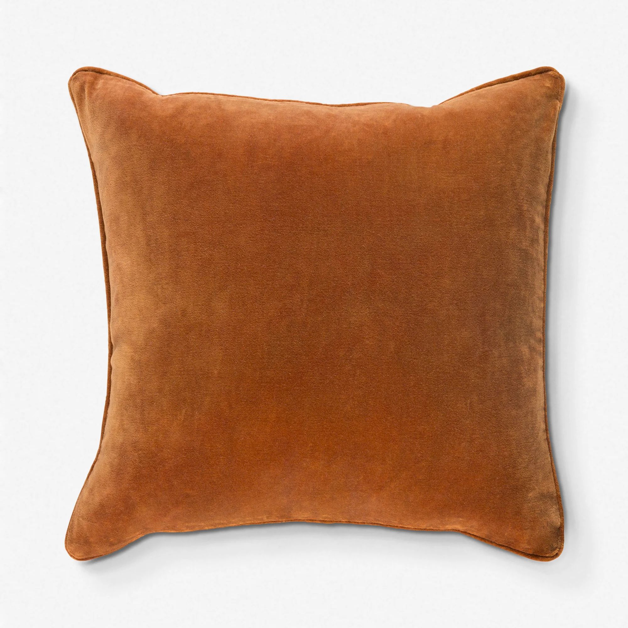 Square orange pillow