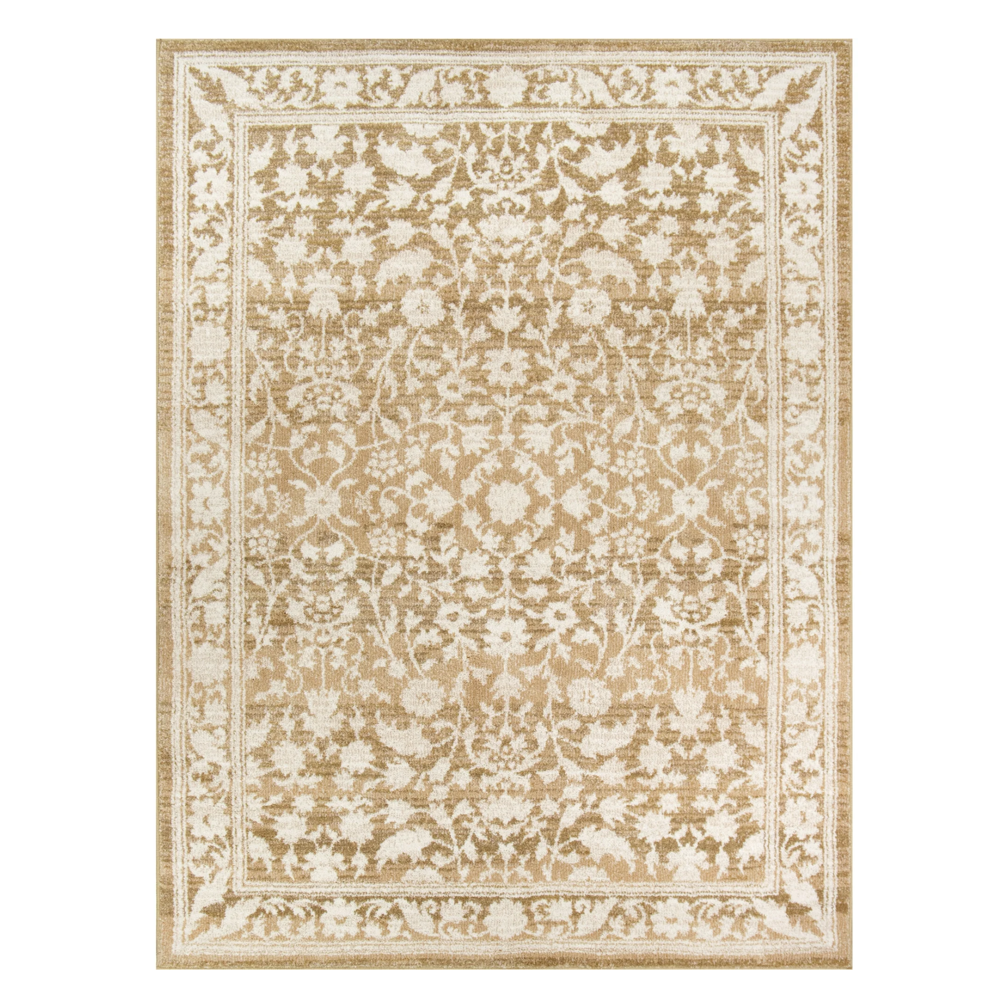 A brown -white carpet