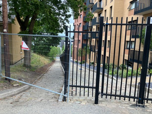 Fences was installed in the Highfield Street.