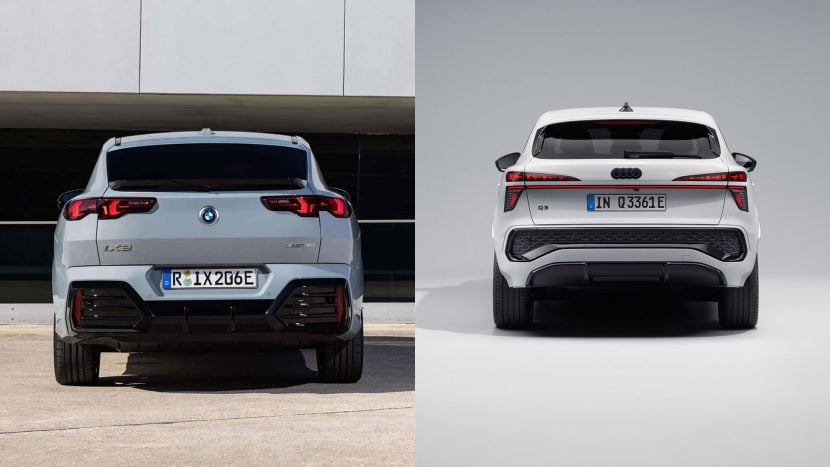 2025 BMW X2 against Audi Q3 Heck