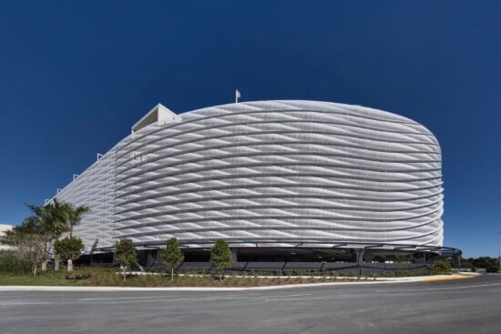 Metal parking house, metal layers, perforation