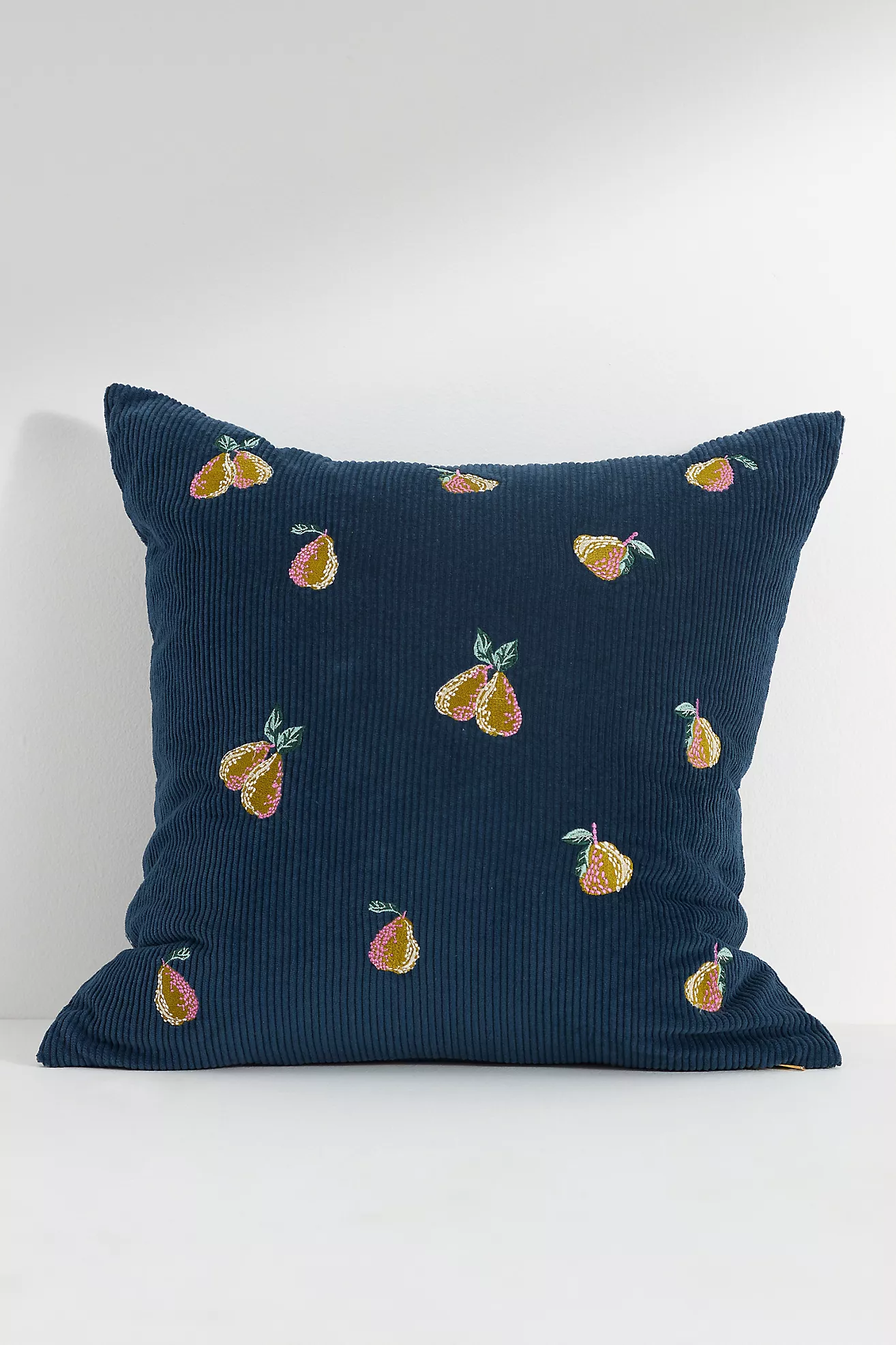 Velvet Cord embroidered icon pillow