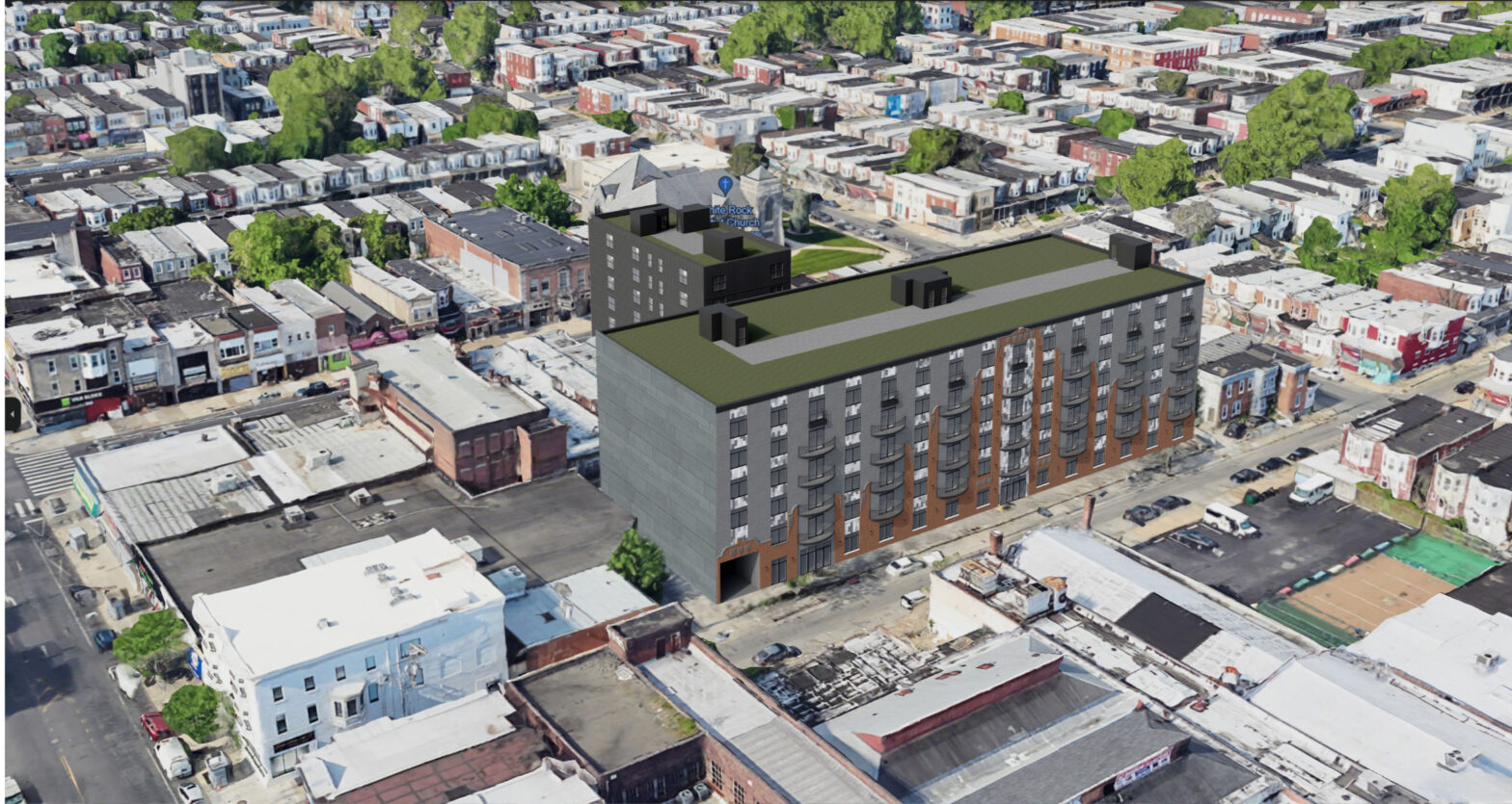 Construction in 5235 Chestnut Street in Cobbs Creek, West Philadelphia