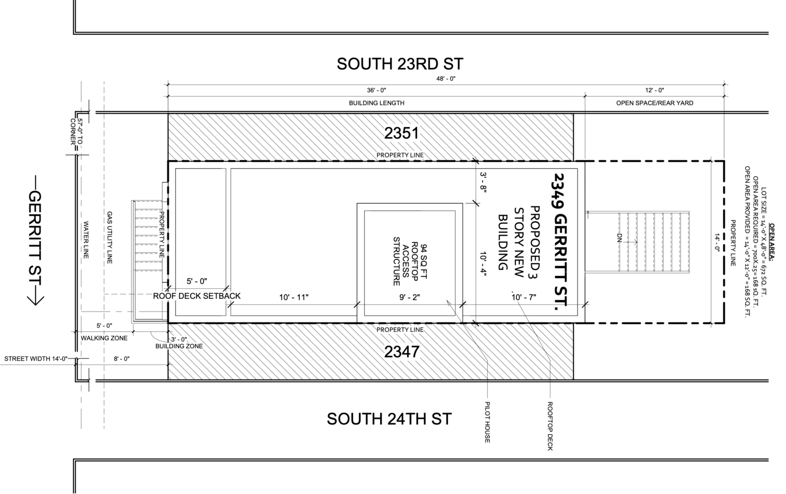 Approval for a three -story family in the Gerritt Street 2349 in Point Breeze, South Philadelphia