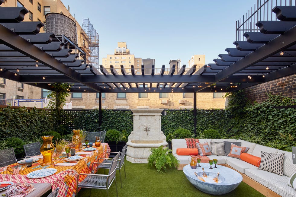Patio ideas nyc townhouse roof 1901 Seven Story Townhouse on the New York Upper East Side, designed by Carrier and Company