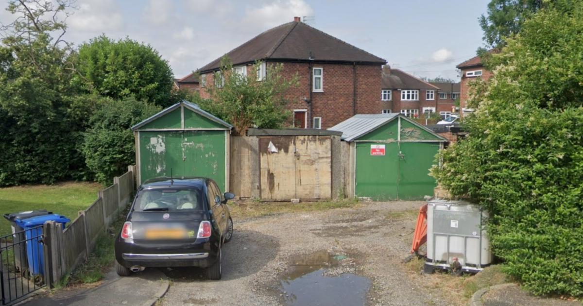 Garages in the poor state in Hollins Green could be demolished for home