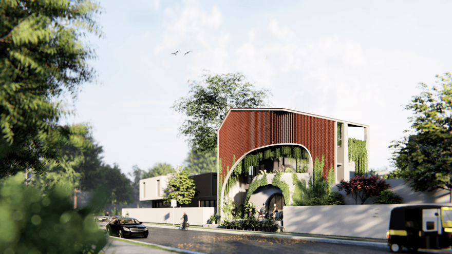 The architect develops a passive cooling system inspired by Anthills