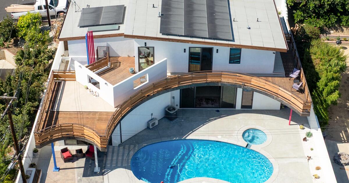 You tore off your house in La Mid Century and built a modern new one