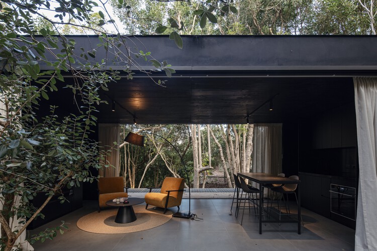 Casa Luna / iHouse Estudio - outdoor photography, wood, chair, courtyard