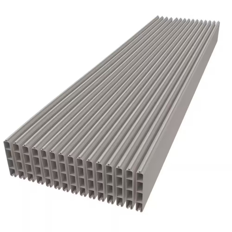 Gray privacy fence panels.