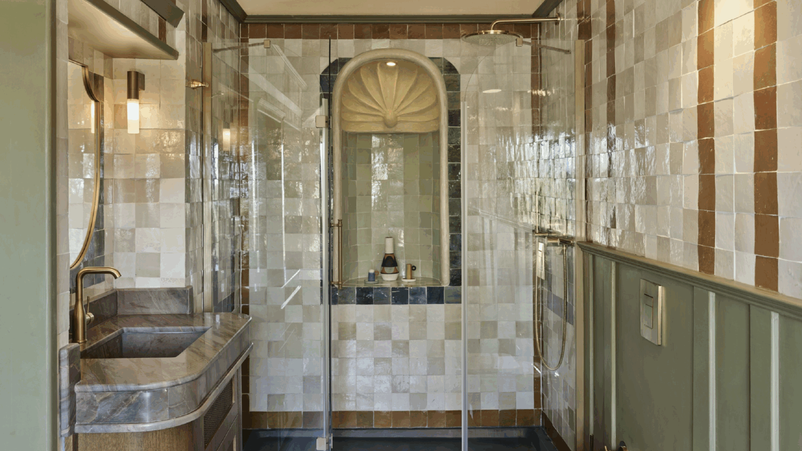 Too much tiles can kill your bathroom scheme - here is how you do it right