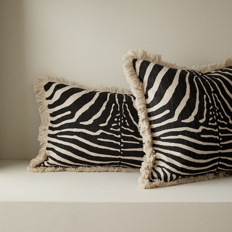 Linen sheet cushion cover