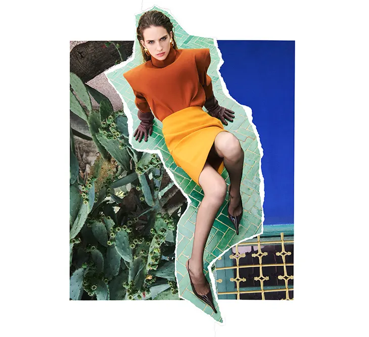 Marrakech inspired lively colors in Saint Laurent Winter 2025