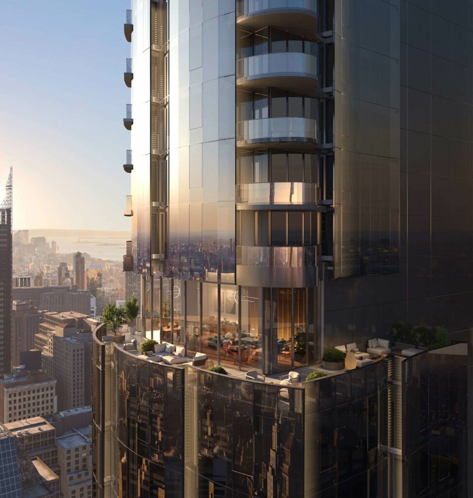Casonis facade continues the installation in the 989 sixth Avenue in Midtown, Manhattan,