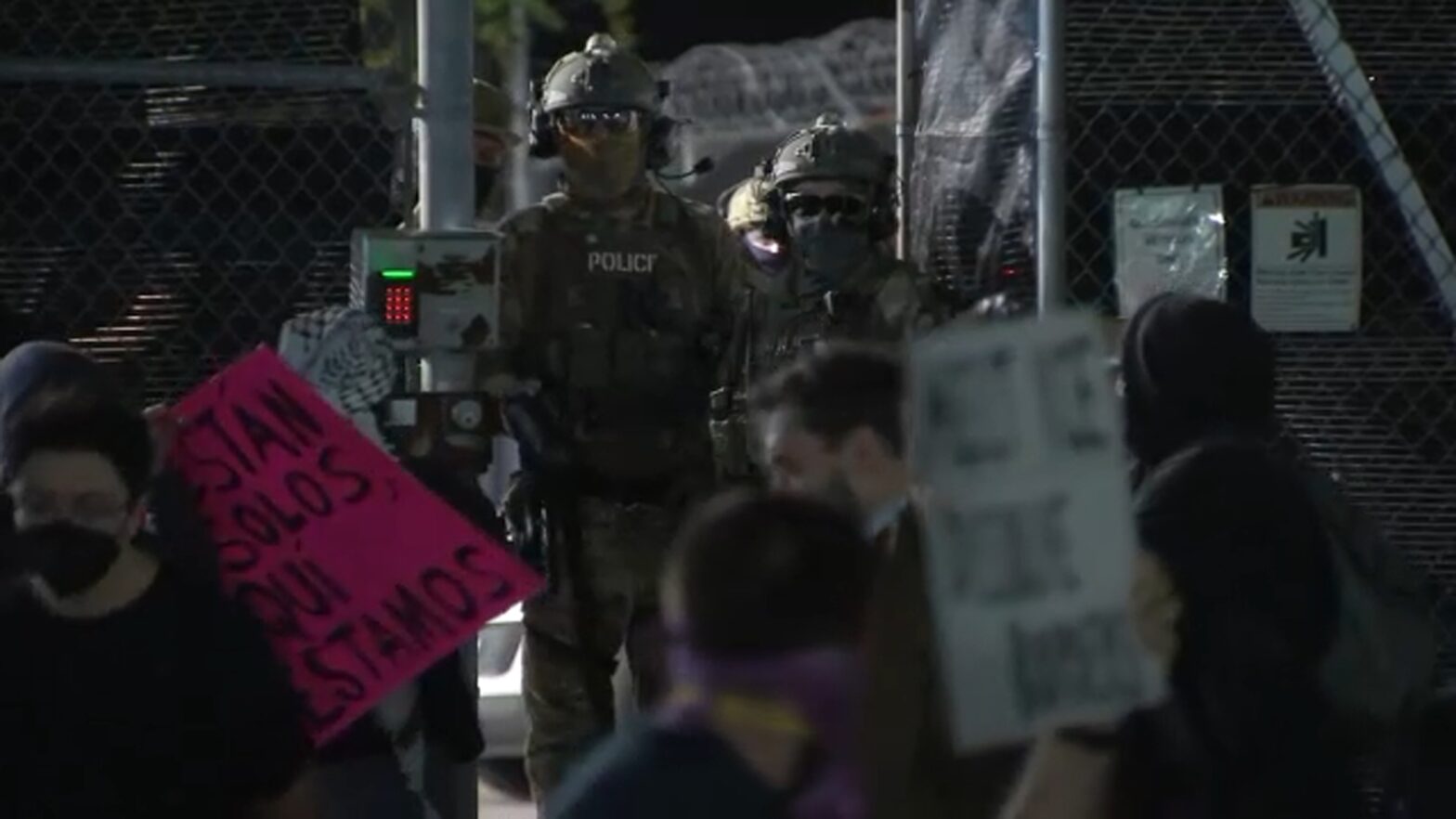 Operation Midway Blitz immigration efforts that burden the resources of the broad police in the areas of protests; Village is looking for help from the state