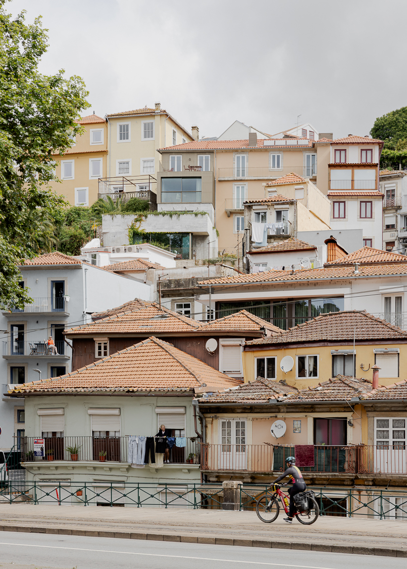 Renovated Porto Residence Neumagines Hillside terraces with steps concrete layers