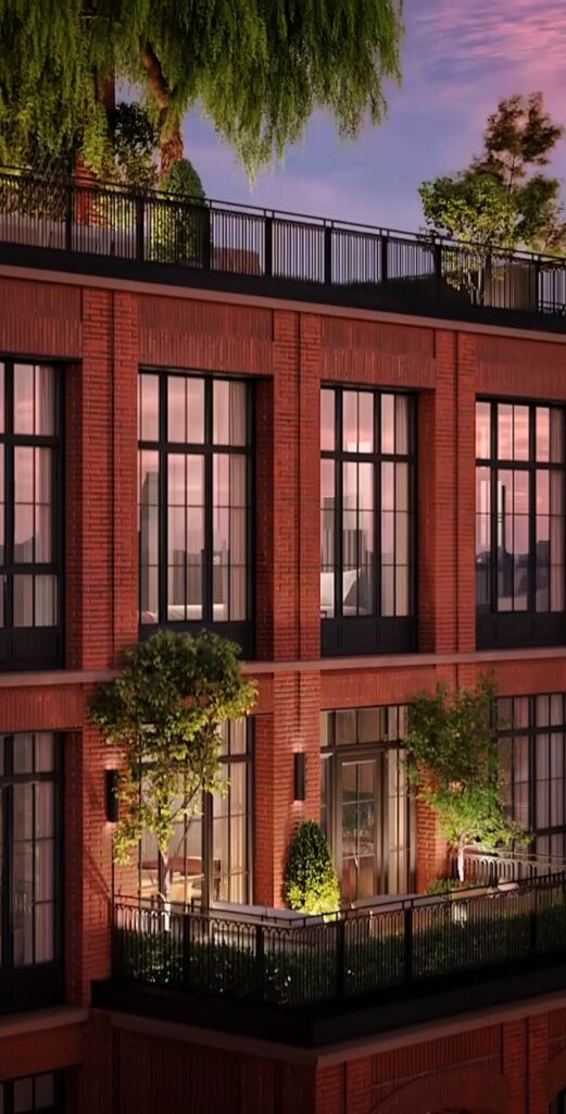The Willow brick facade takes shape in the 201 East 23rd Street in Gramency, Manhattan,