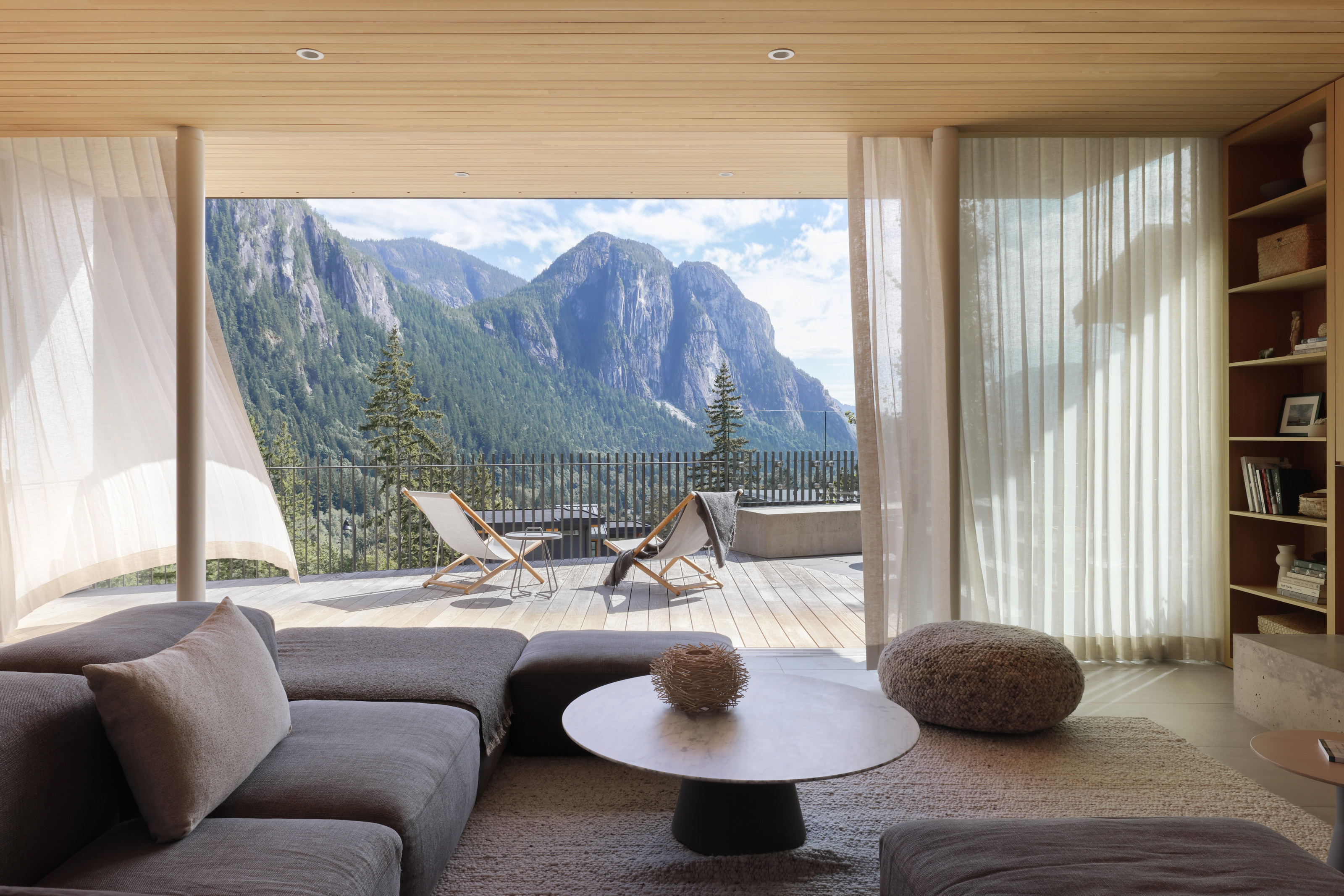 View from the living room in the sanctuary