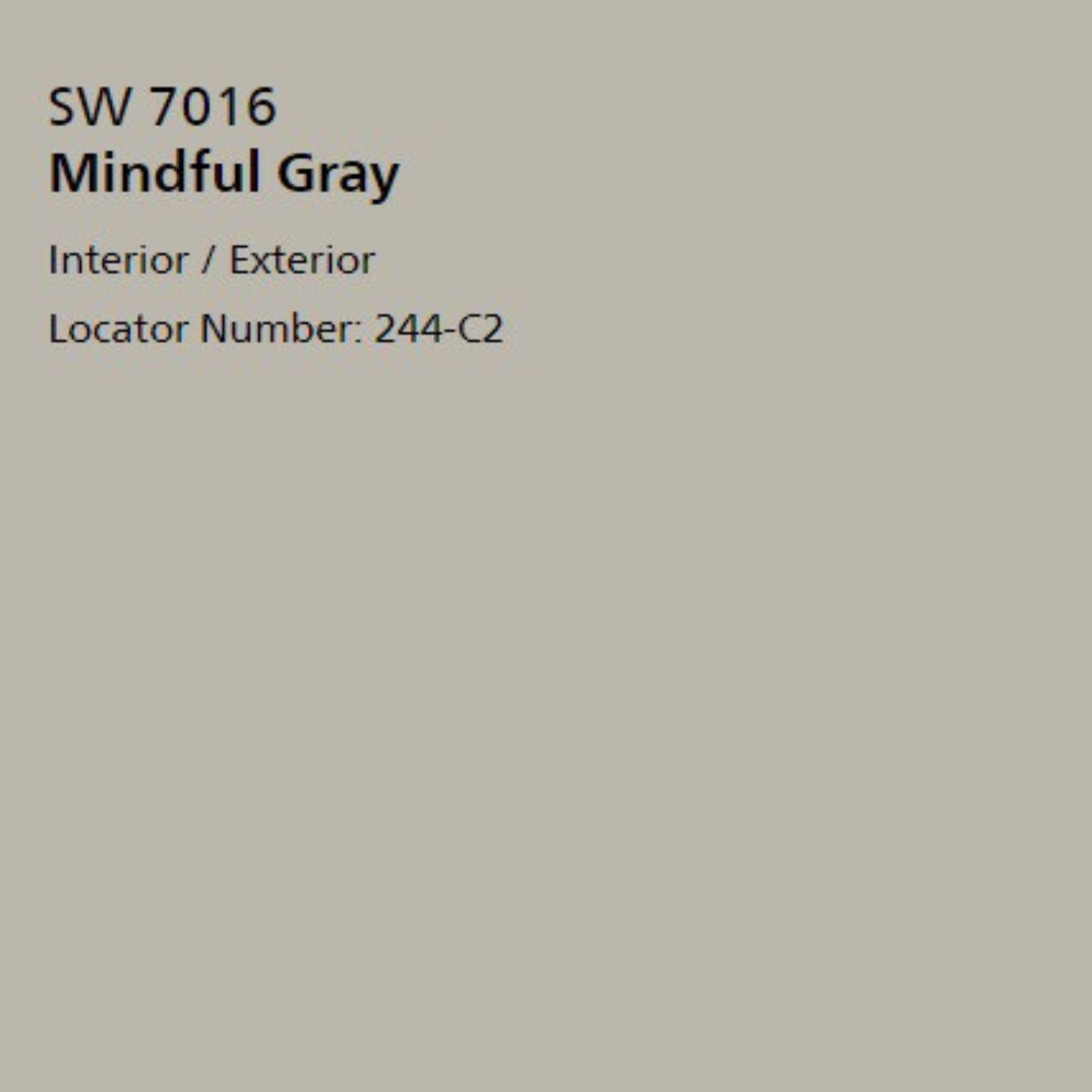 Sherwin Williams Tightly gray color