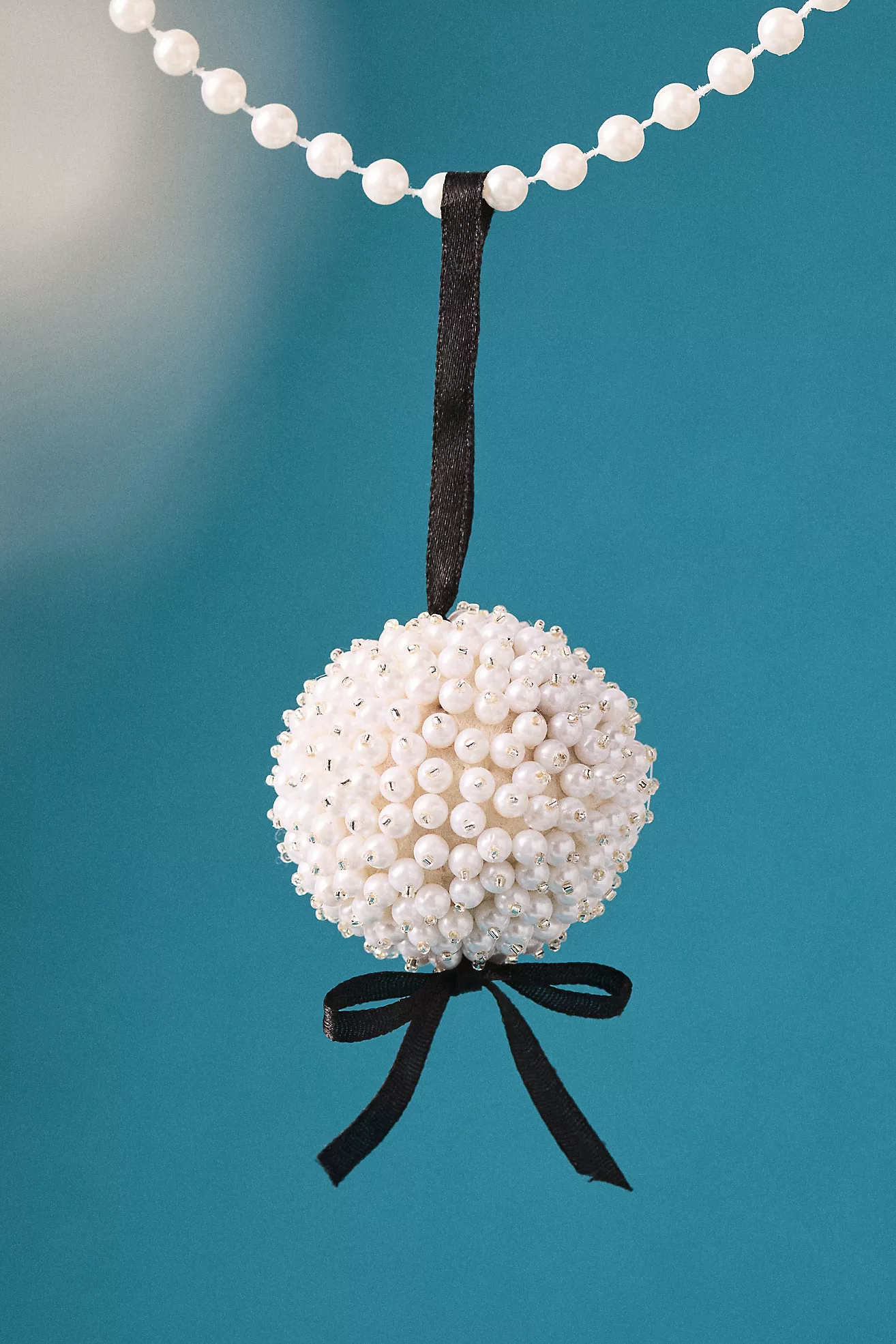 Pearl cluster ball ornament