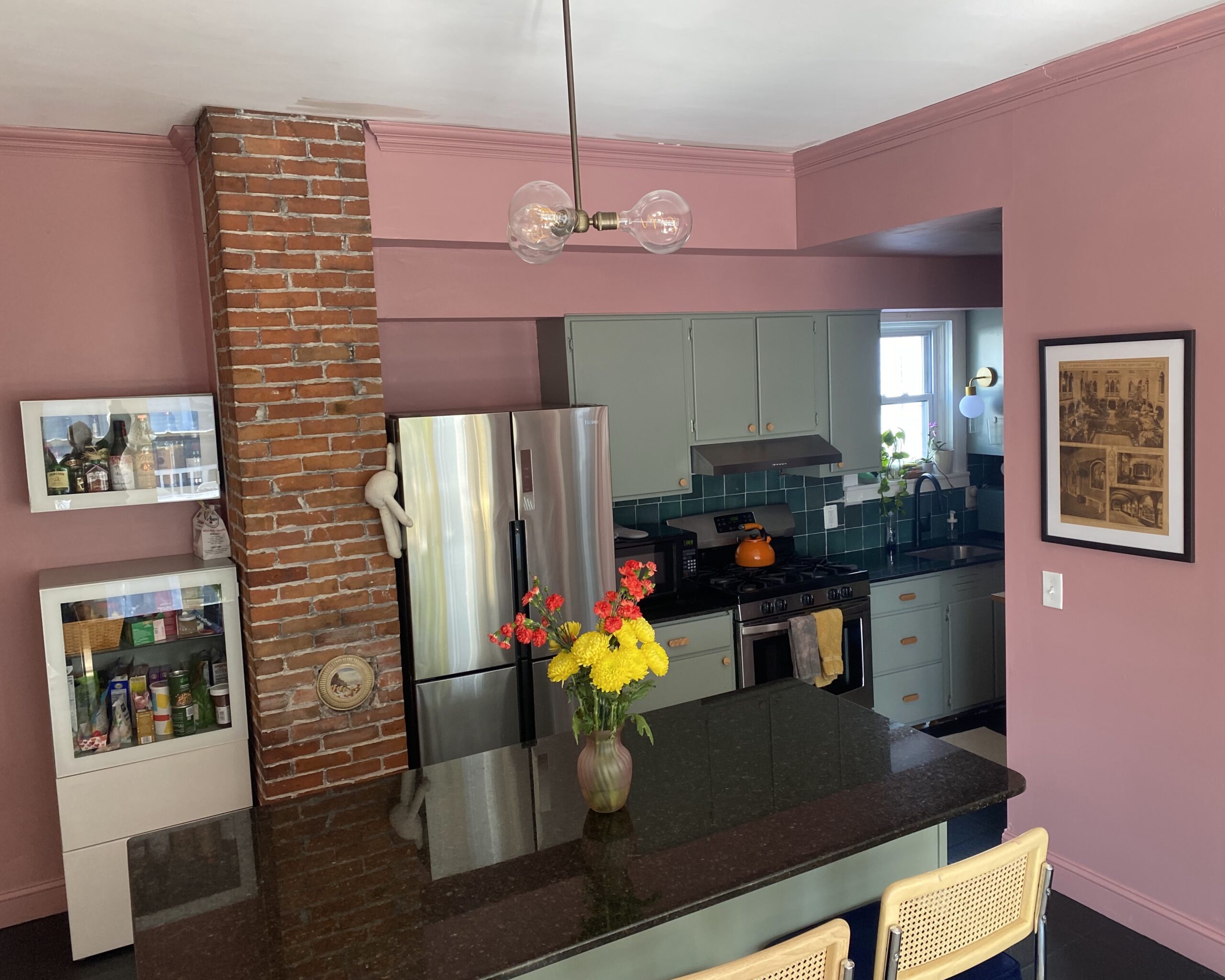 pink kitchen