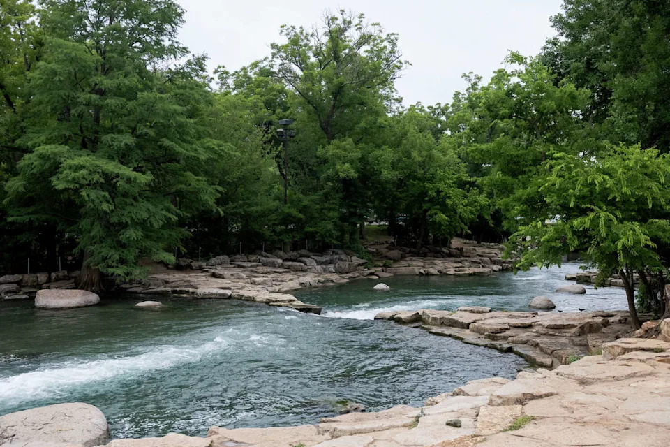 Because of new access restrictions, there were fewer crowds and less trash along the San Marcos River this summer. (Josie Norris/San Antonio Express-News)