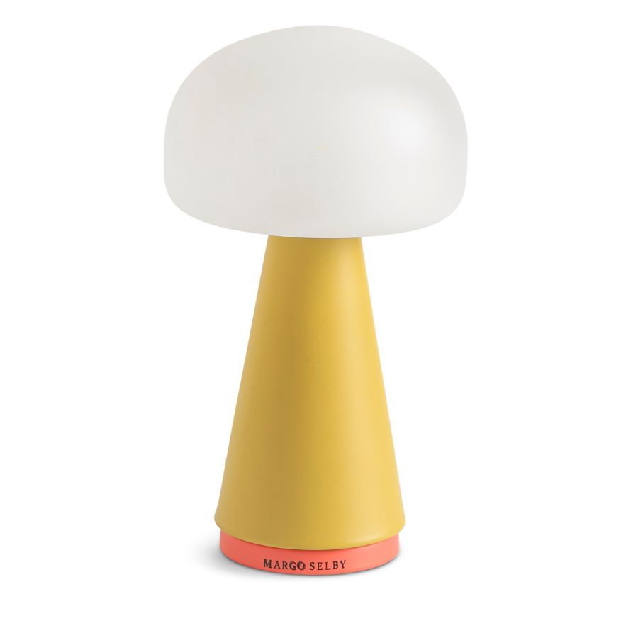 A mushroom lamp by Margo Selby