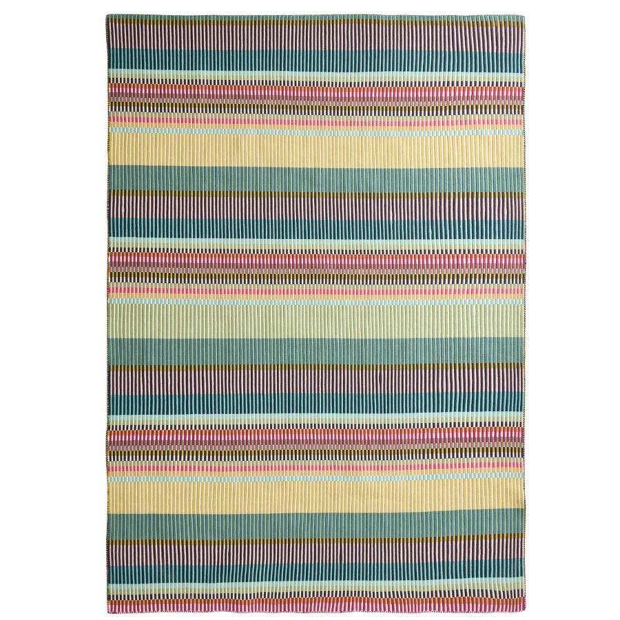 A striped rug designed by Margo Selby