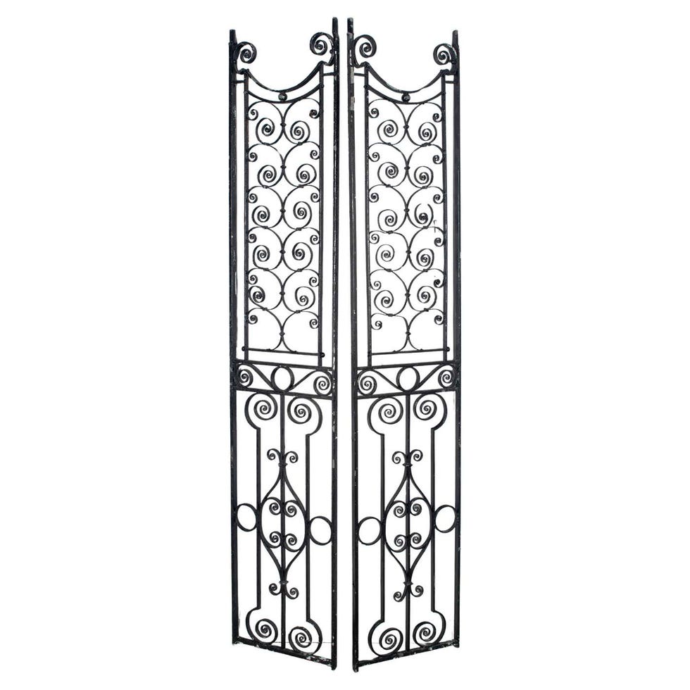 19th century English wrought iron garden gate