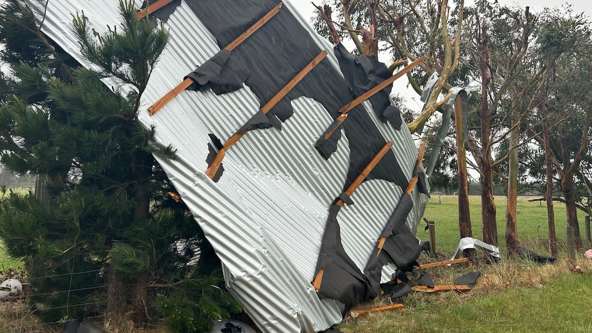 Storms in Canterbury rip the roof off a house in Oxford as winds reach speeds of 150km/h