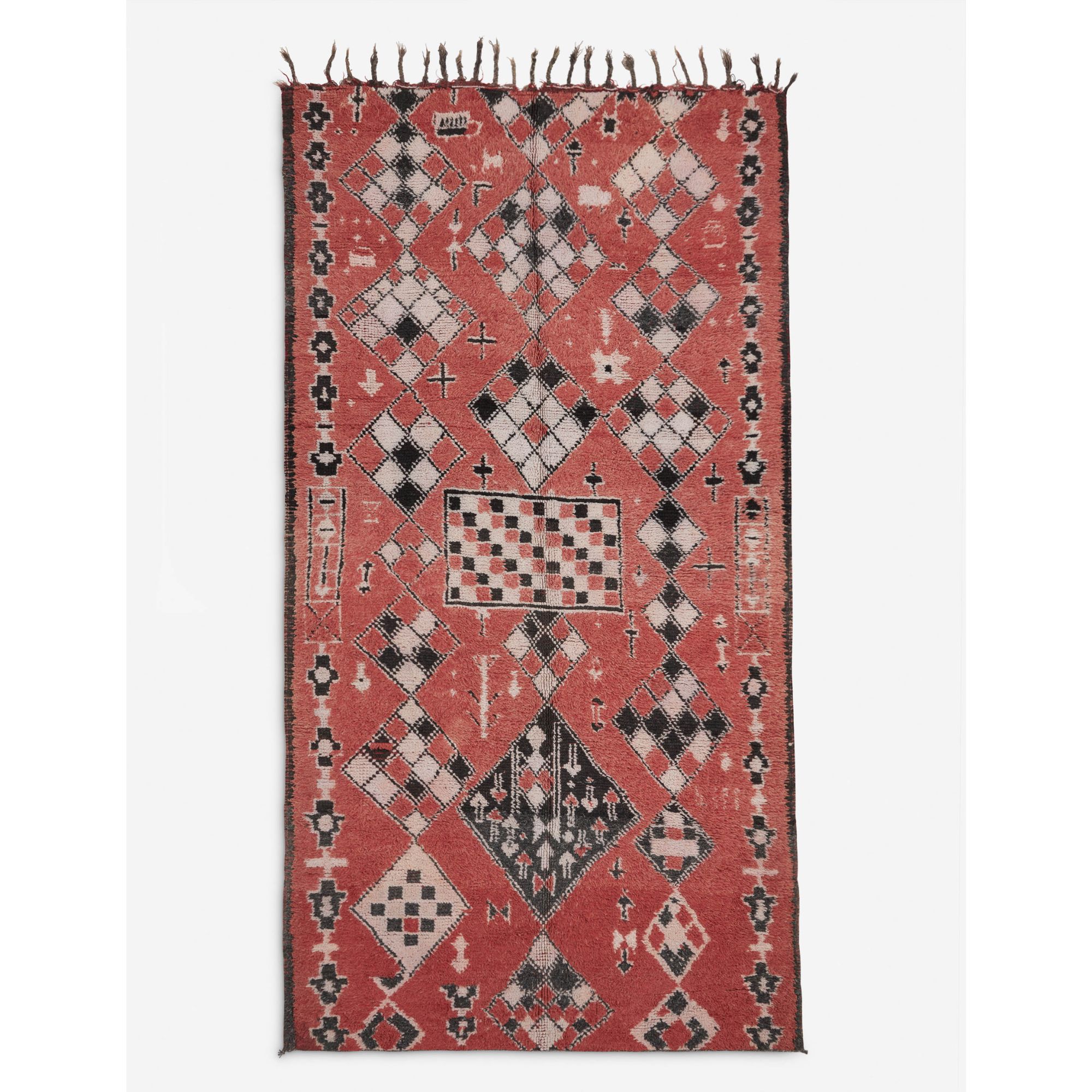 Vintage Moroccan hand-knotted wool rug No. 36, 5'7'' x 11'1''
