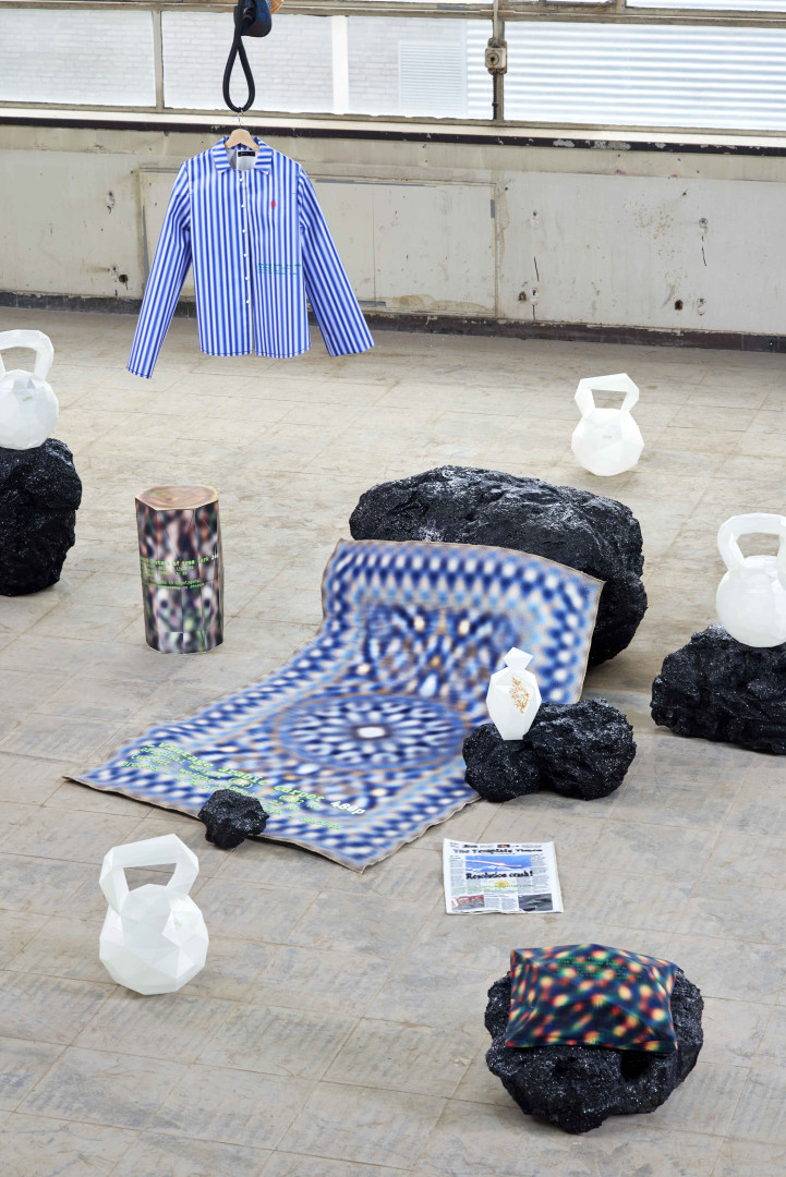 Jonas Hejduk's work presents a fictional scenario in which a meteorite has hit the earth, causing an object to change and disintegrate. Jonas Hejduk's work presents a fictional scenario in which a meteorite has hit the earth, causing an object to change and disintegrate.