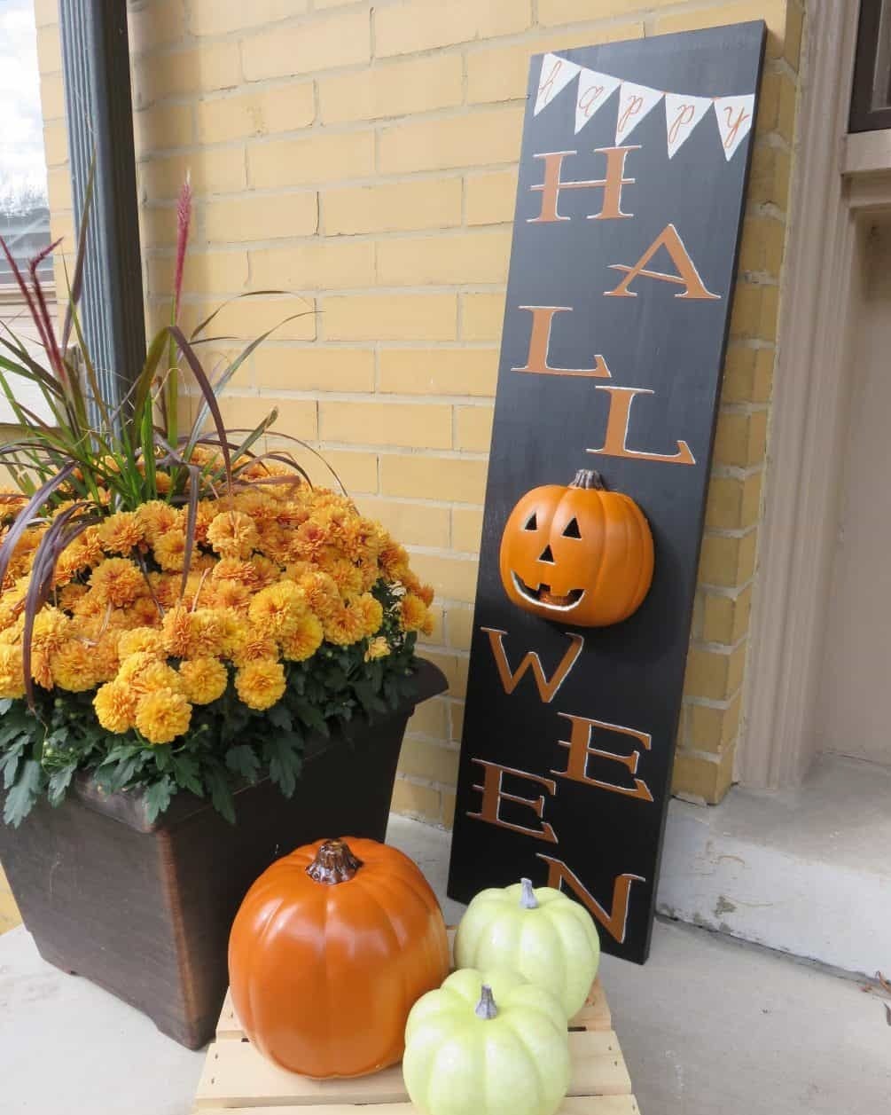 Halloween decoration sign outdoors outdoors