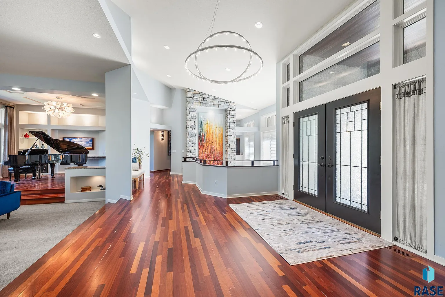 Embrace the spirit of Frank Lloyd Wright in this stunning custom home