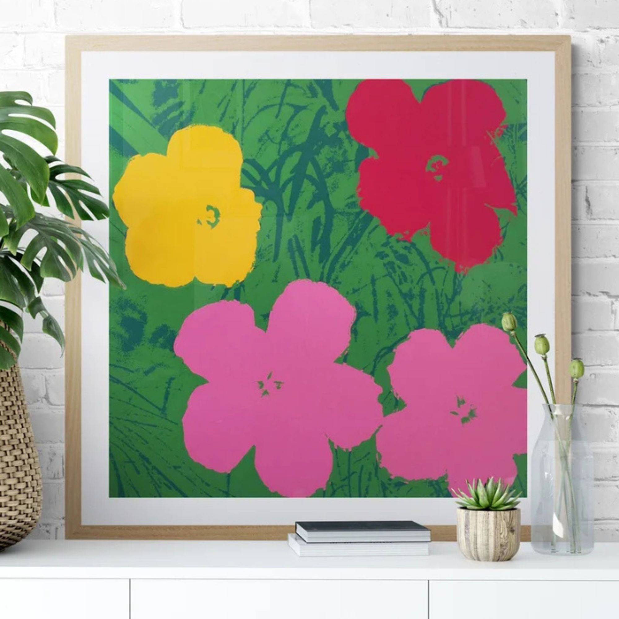 PimpYourWallStudio, Flowers by Andy Warhol Poster