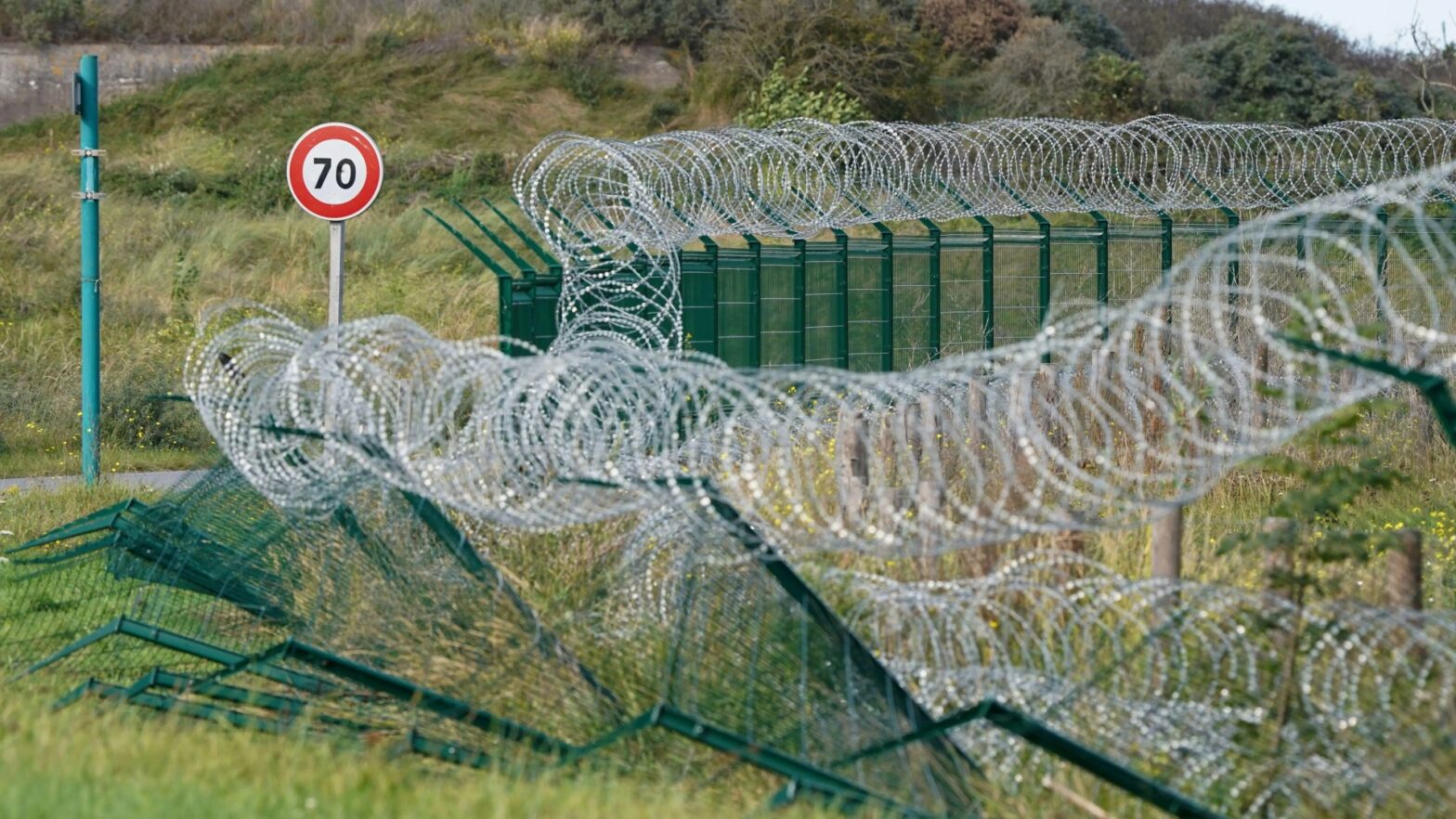 The French are spending £132,000 of British taxpayers' money to build a fence to stop migrants harassing locals in a town near Calais