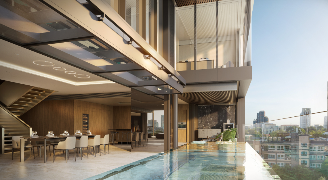 The Porsche Design Tower Bangkok is becoming an architectural icon