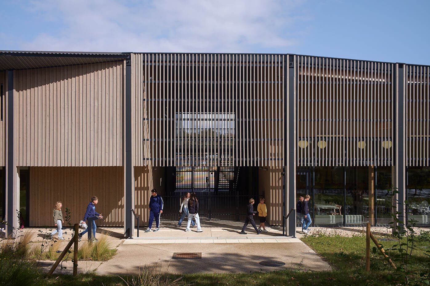 Coldefy demonstrates France's low-carbon ambitions with a timber-framed school