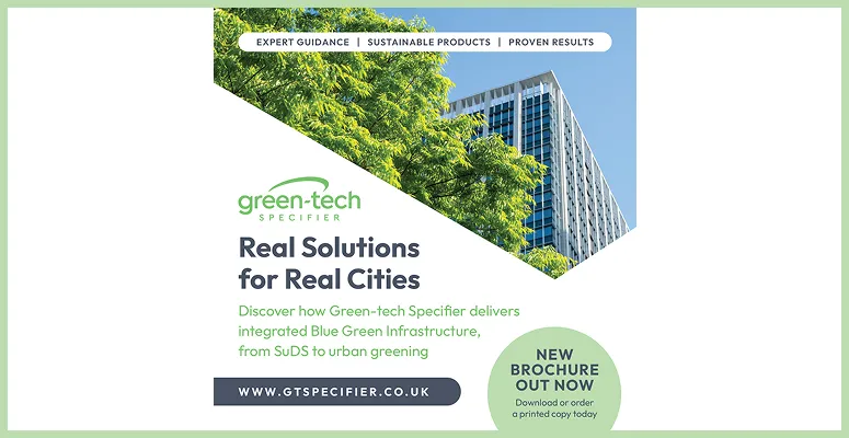 Green-Tech presents solutions for Blue Green Infrastructure in a new brochure