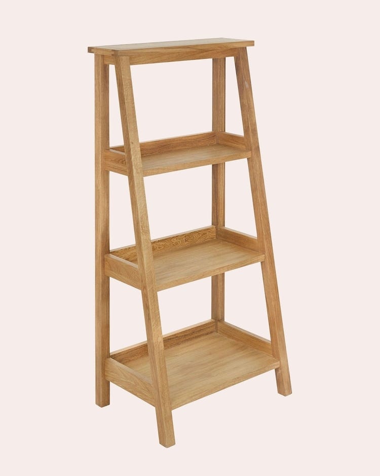 Low Oak Ladder Storage Unit by Laura Ashley Milton