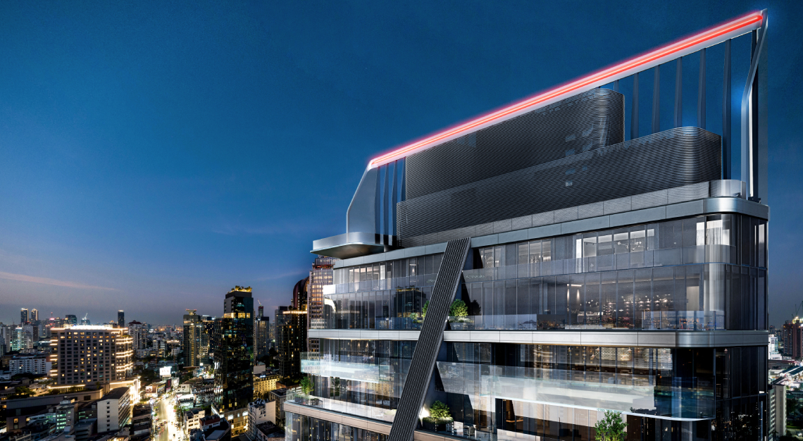 The Porsche Design Tower Bangkok is becoming an architectural icon