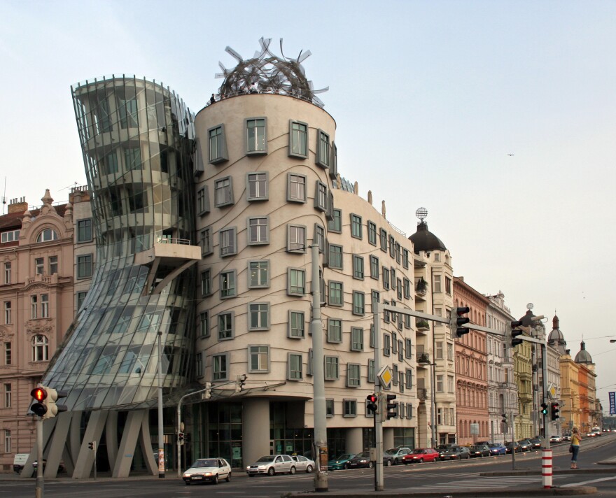 Gehry's bizarre towers in Prague have earned this nickname "Fred and Ginger."
